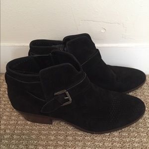 Sam Edelman Suede perforated ankle Bootie